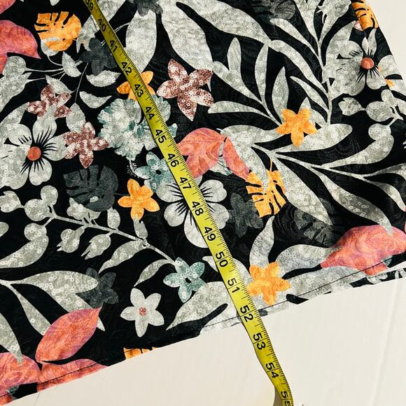 SHEIN Modely Floral Print Kaftan Dress Size XL NWT - Picture 6 of 8